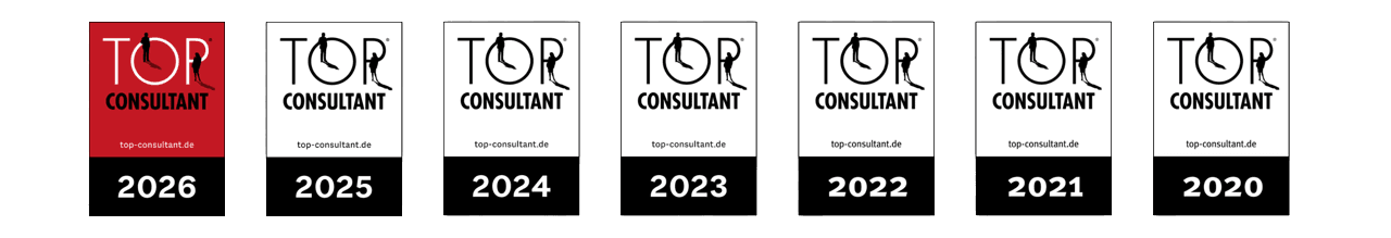 TOP CONSULTANT – 7x in Folge ausgezeichnet
